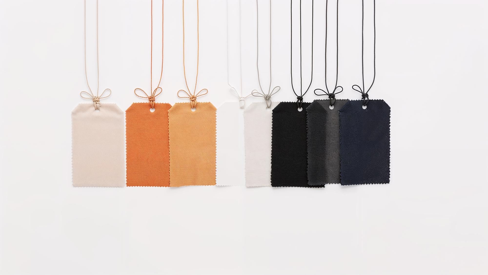 sample price tag and threads